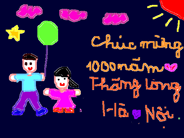 hoa-si-nhi/xem-tranh/59270/Chuc-mung-1000-nam-Thang-Long-Ha-Noi.html