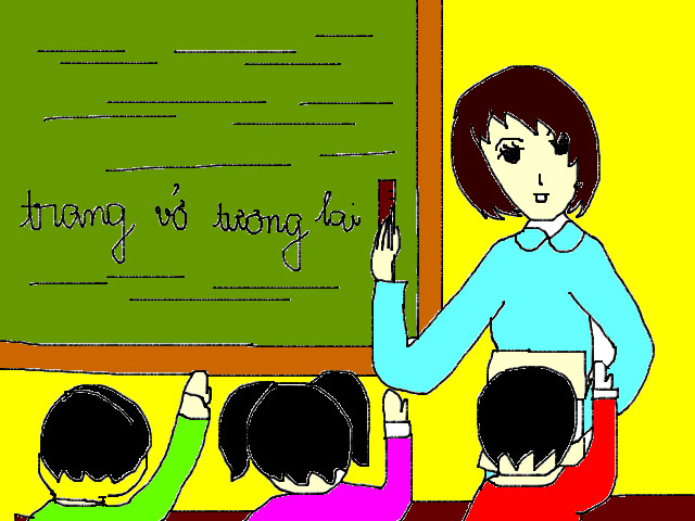 hoa-si-nhi/xem-tranh/60488/me-em-dang-giang-bai-tren-lop-hoc.html