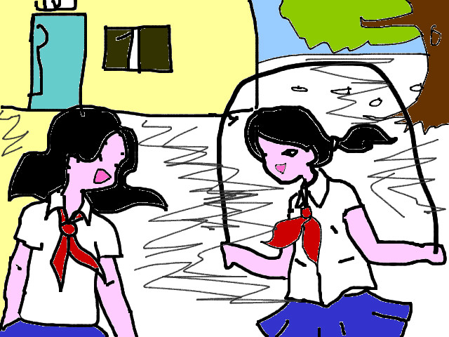 hoa-si-nhi/xem-tranh/60933/ki-niem-mai-truong.html