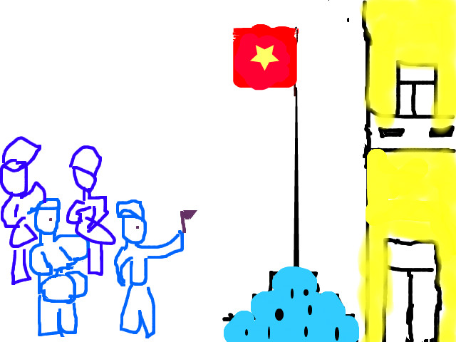 hoa-si-nhi/xem-tranh/61334/Buoi-chao-co-dau-tuan-cua-truong-em.html