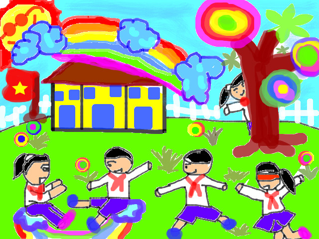 hoa-si-nhi/xem-tranh/62561/mai-truong-than-yeu-cua-em.html