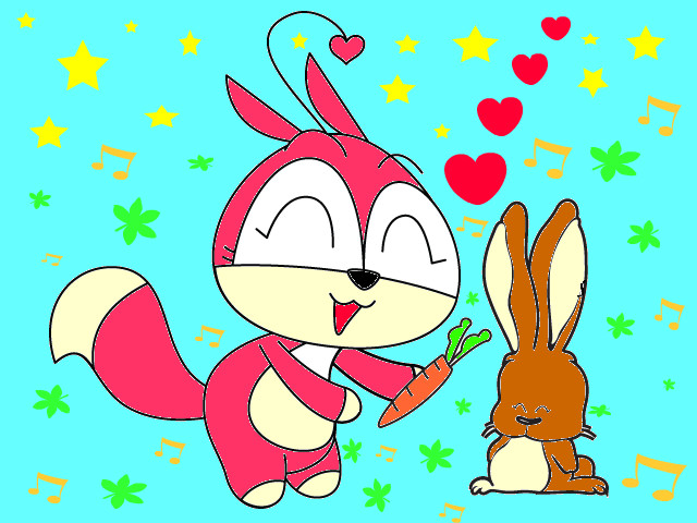 hoa-si-nhi/xem-tranh/63932/love-rabbit.html