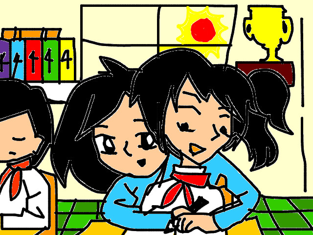 hoa-si-nhi/xem-tranh/64346/Net-chu-dau-tien.html