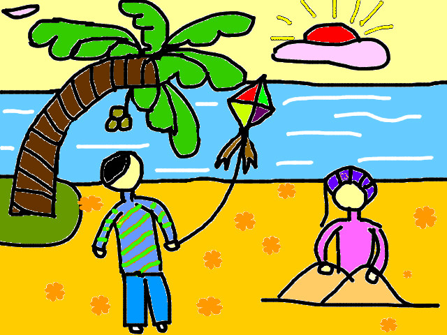 hoa-si-nhi/xem-tranh/66707/Ngoai-bai-bien.html