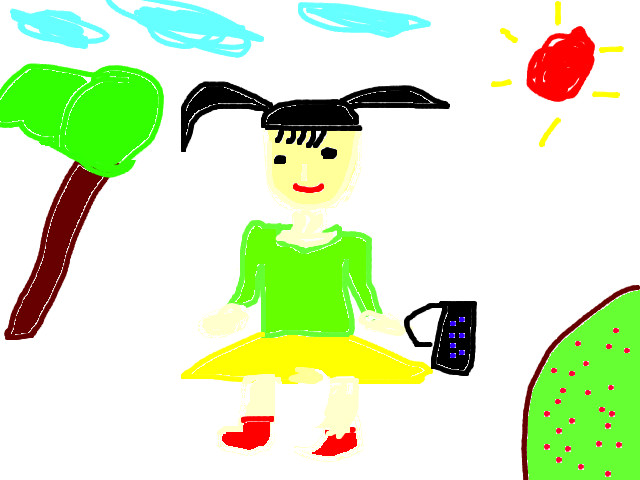 hoa-si-nhi/xem-tranh/66889/Di-cho-giup-me.html