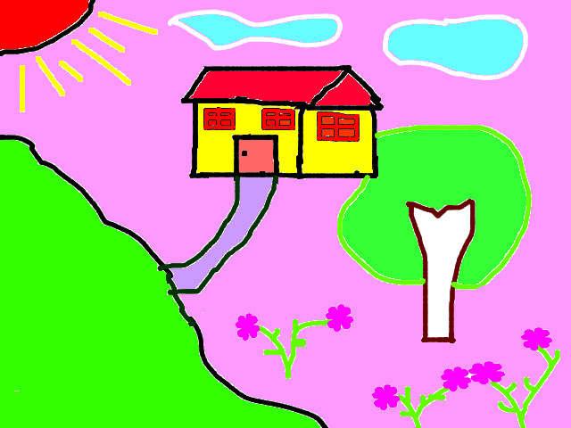 hoa-si-nhi/xem-tranh/68216/Ngoi-nha-mua-he-cua-toi.html