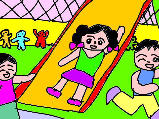 hoa-si-nhi/xem-tranh/68916/choi-cau-truot.html