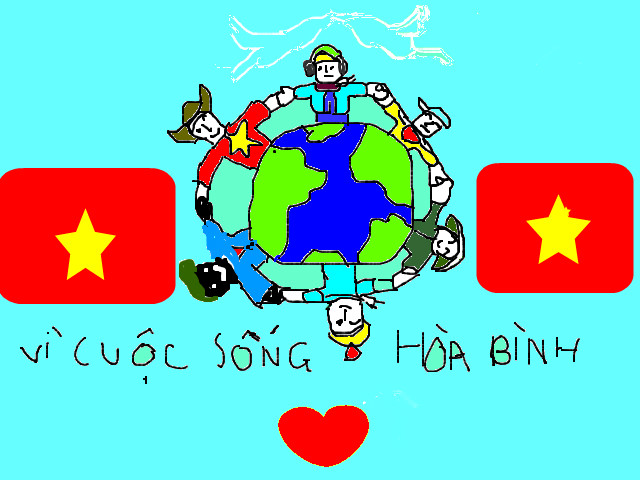 hoa-si-nhi/xem-tranh/70795/trai-dat-hoa-binh.html