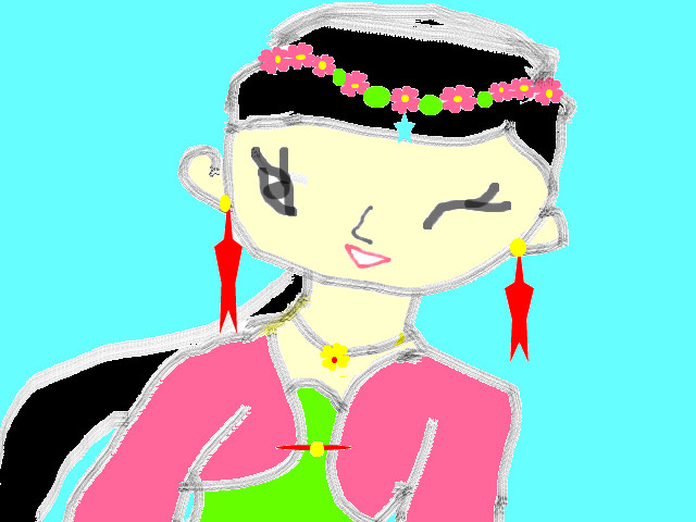 hoa-si-nhi/xem-tranh/72299/co-tieu-thu-tot-bung.html