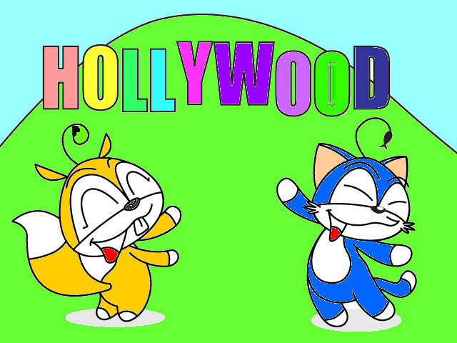 hoa-si-nhi/xem-tranh/73904/Meo-mun-va-soc-nhi-di-Hollwood.html