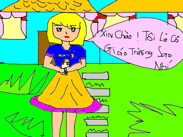 hoa-si-nhi/xem-tranh/74191/co-giao-day-mau-giao-truong-Sao-Nhi.html