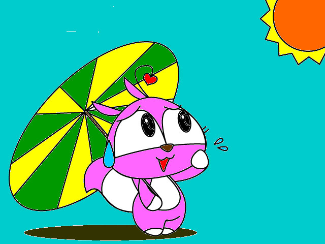 hoa-si-nhi/xem-tranh/74574/Bunny-di-dao-pho.html