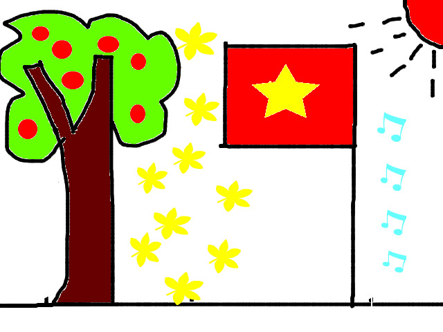 hoa-si-nhi/xem-tranh/75179/Mua-thu-la-bang-roi-va-la-co-To-quoc.html