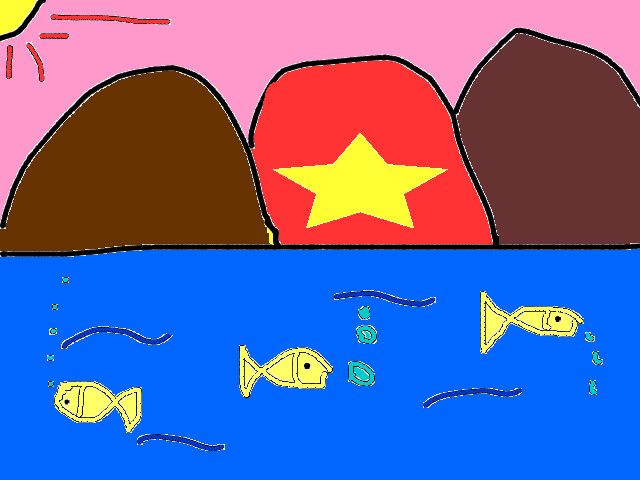 hoa-si-nhi/xem-tranh/75414/dat-nuoc-thanh-binh.html