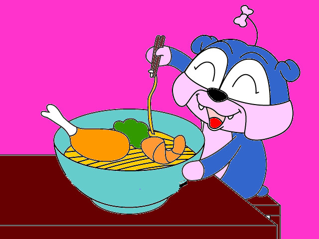 hoa-si-nhi/xem-tranh/76077/cho-bun-dang-an-my.html