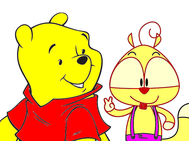 hoa-si-nhi/xem-tranh/76861/soc-choi-voi-Pooh.html