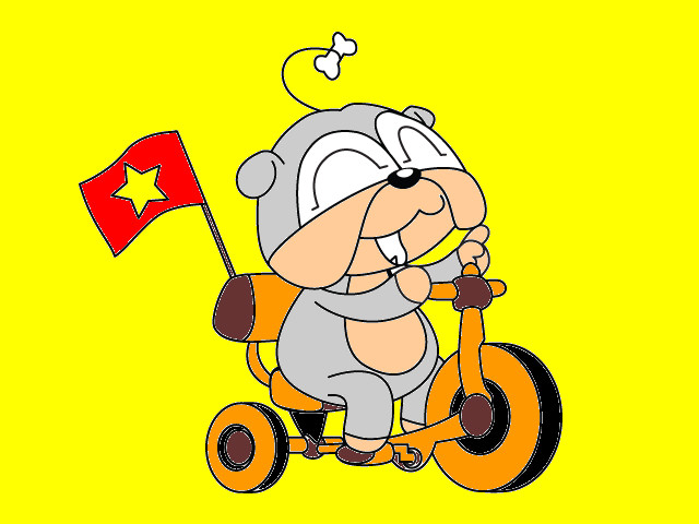 hoa-si-nhi/xem-tranh/76956/Cho-con-dap-xe-dap-co-co-Viet-Nam.html