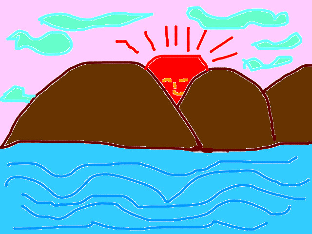 hoa-si-nhi/xem-tranh/77067/nui-bien-trong-xanh.html