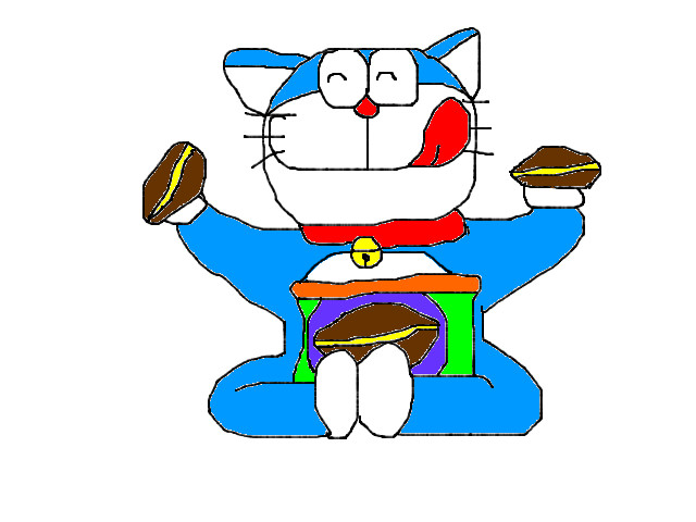 hoa-si-nhi/xem-tranh/77954/Doraemon-an-banh-ran.html