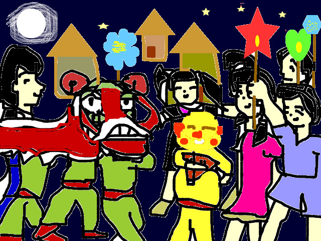 hoa-si-nhi/xem-tranh/77982/lang-que-dem-trung-thu.html
