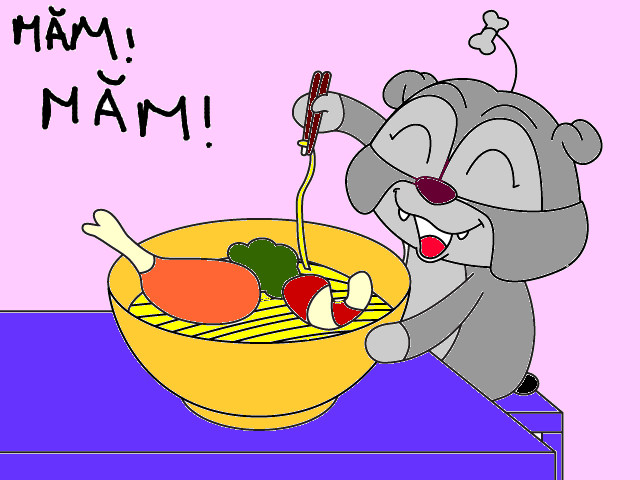 hoa-si-nhi/xem-tranh/81210/bUn-an-mj-g0j.html