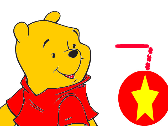hoa-si-nhi/xem-tranh/82377/gau-pooh-du-tet-chung-thu.html