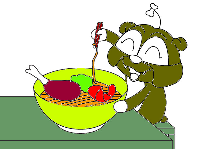 hoa-si-nhi/xem-tranh/82691/Cho-Bun-nau-mi.html