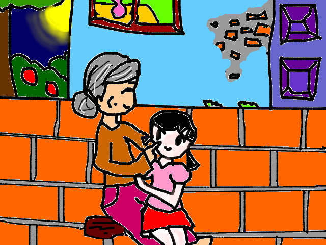hoa-si-nhi/xem-tranh/83377/Nghe-ba-ke-truyen-co-tich.html