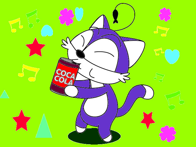 hoa-si-nhi/xem-tranh/83448/Meo-Meo-uong-coca-cola.html