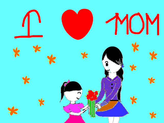 hoa-si-nhi/xem-tranh/83887/I-love-Mom.html