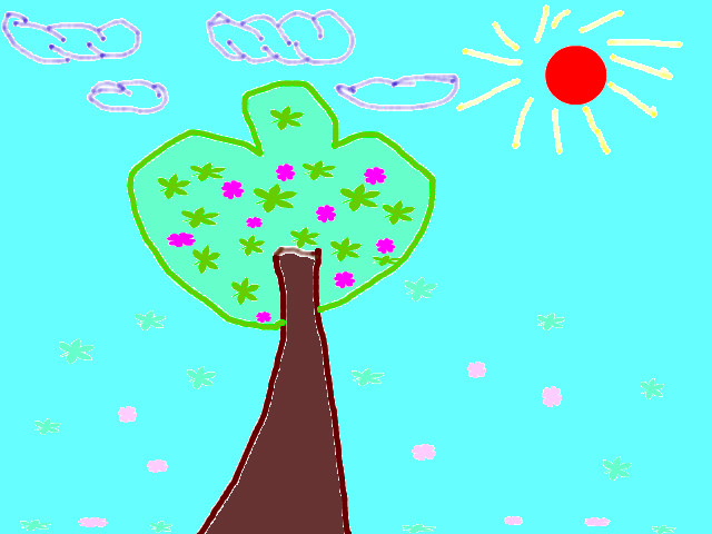 hoa-si-nhi/xem-tranh/83980/cay-hoa-va-la.html