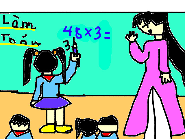 hoa-si-nhi/xem-tranh/84337/Co-day-em-lam-toan.html