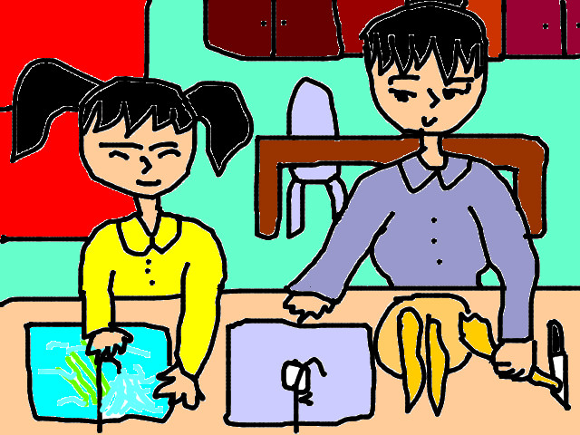 hoa-si-nhi/xem-tranh/84734/giup-do-me-nau-com.html