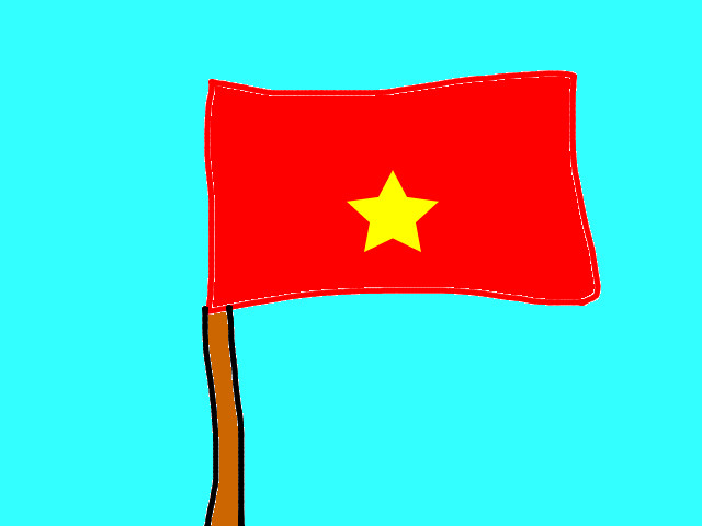 hoa-si-nhi/xem-tranh/85503/La-co-to-quoc.html