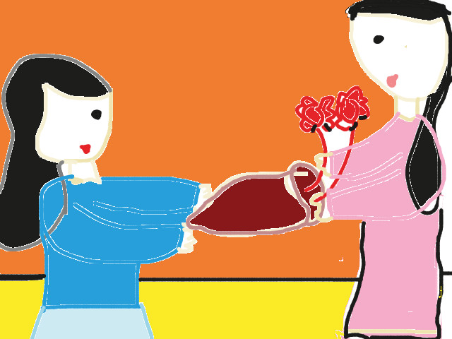 hoa-si-nhi/xem-tranh/87784/em-tang-hoa-cho-co.html