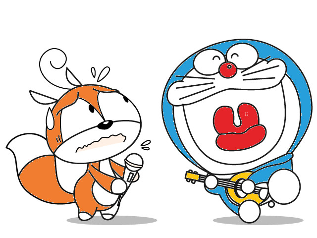 hoa-si-nhi/xem-tranh/89974/doraemon-dang-hat.html