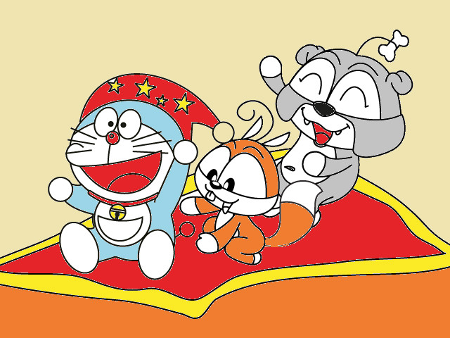 hoa-si-nhi/xem-tranh/90188/Soc-Nhi-Cho-Bun-va-Doraemon.html