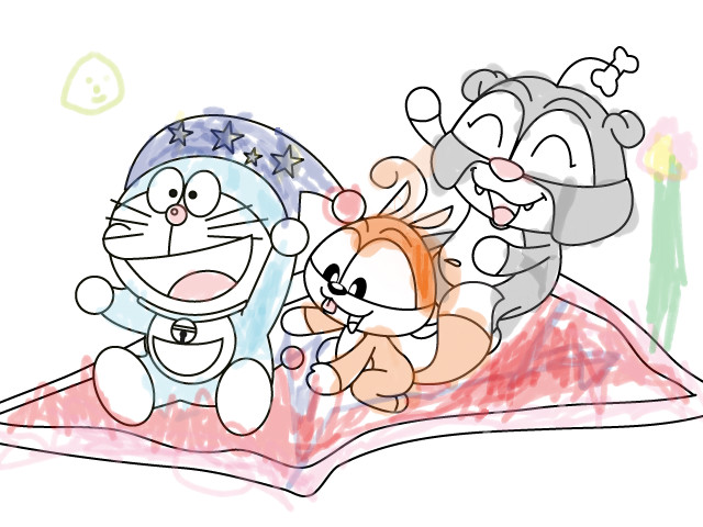 hoa-si-nhi/xem-tranh/91393/doraemon-va-cac-ban.html