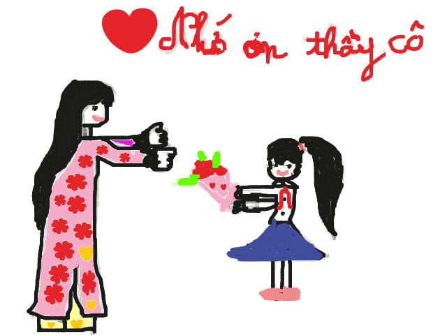 hoa-si-nhi/xem-tranh/92221/Nho-on-thay-co.html