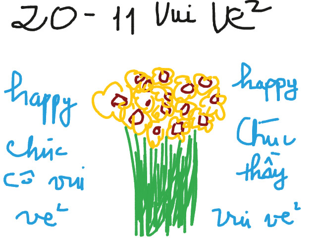 hoa-si-nhi/xem-tranh/93588/chuc-thay-co-vui-ve-20-11__happy____vui__________________.html