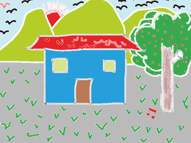 hoa-si-nhi/xem-tranh/97127/nha-cua-em.html