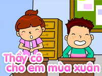 Thầy cô cho em mùa xuân