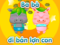Ba bà đi bán lợn con 