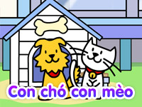 Con chó, con mèo