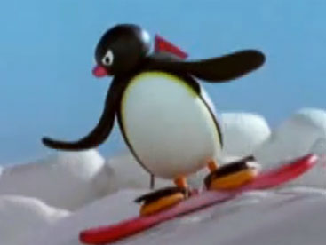 Pingu trượt tuyết
