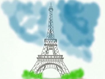Cùng tập vẽ tháp Eiffel