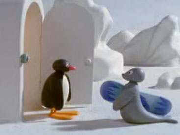 Pingu đi trượt tuyết