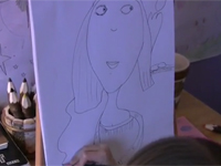 Họa sĩ 5 tuổi vẽ bức họa Mona Lisa