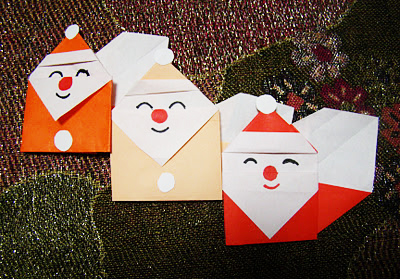 Cách xếp ông già Noel bằng giấy