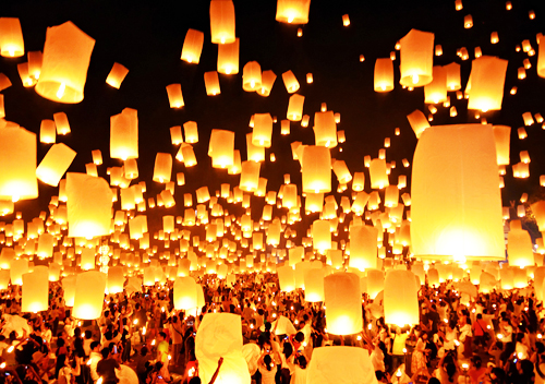 Lễ hội đèn trời đẹp kì ảo ở Đài Loan